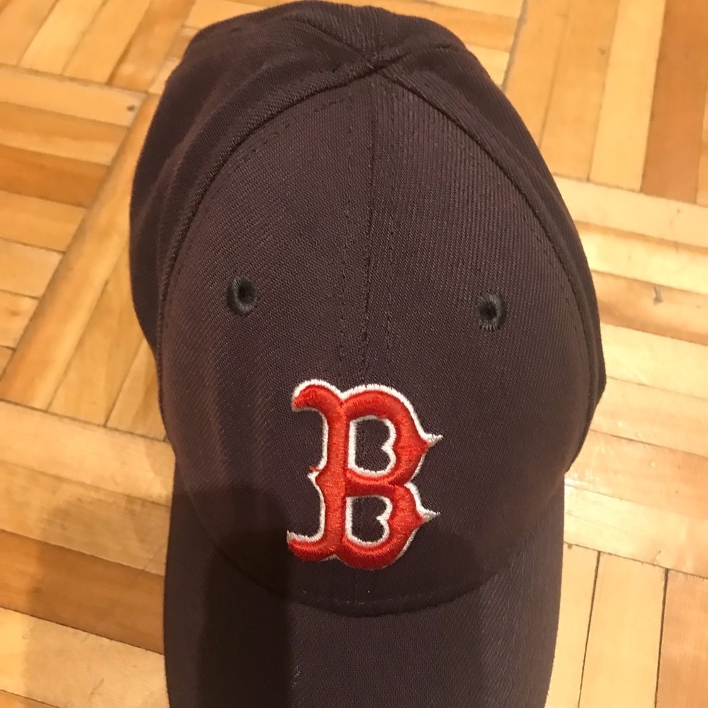 3/15$ New Era Red and Black Hat Bold Design
